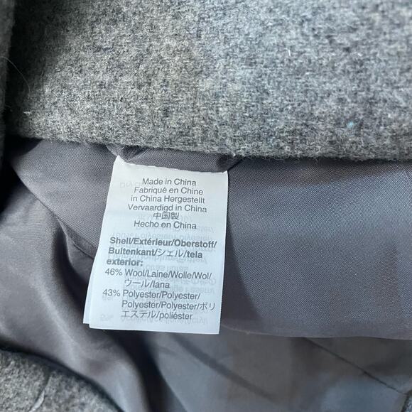 J.Crew‎ Mercantile Gray Wool City Coat NWT Size 2 - Picture 12 of 13